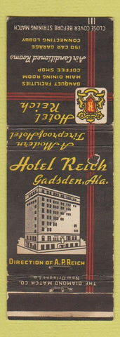 Matchbook Cover - Hotel Reich Gadsden AL