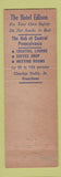 Matchbook Cover - Hotel Edison Sunbury PA bellhop