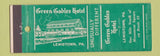 Matchbook Cover - Green Gables Hotel Lewistown PA