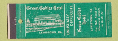 Matchbook Cover - Green Gables Hotel Lewistown PA