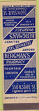 Matchbook Cover - Bergman's Drugs Chicago IL