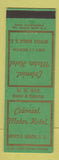 Matchbook Cover - Colonial Motor Hotel Myrtle Beach SC
