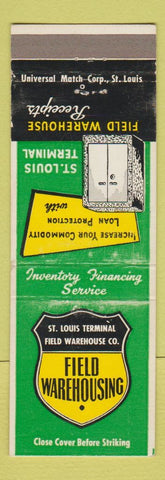 Matchbook Cover - St Louis Terminal Field Warehouse MO WEAR
