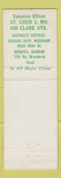 Matchbook Cover - St Louis Terminal Field Warehouse MO WEAR