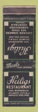 Matchbook Cover - Heiligs Restaurant Atlantic City NJ WEAR