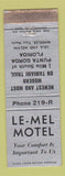 Matchbook Cover - Le Mer Motel Punta Gorda FL WEAR
