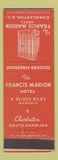 Matchbook Cover - Francis Marion Hotel Charleston SC