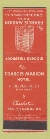 Matchbook Cover - Francis Marion Hotel Charleston SC