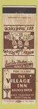 Matchbook Cover - The Village Inn Haines Bros Allentown PA