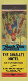 Matchbook Cover - Char Let Motel Palmyra PA