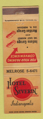 Matchbook Cover - Hotel Severin Indianapolis IN
