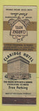 Matchbook Cover - Claridge Hotel St Louis MO