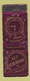 Matchbook Cover - 372 Grand Cocktail Bar Oakland CA WORN