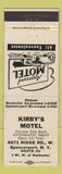 Matchbook Cover - Kirby's Motel Spencerport NY