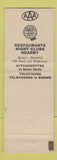 Matchbook Cover - Kirby's Motel Spencerport NY