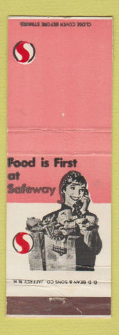 Matchbook Cover - Safeway Grocery DD Bean WEAR