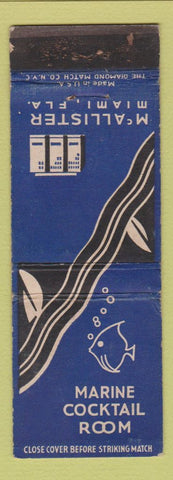 Matchbook Cover - McAllister Hotel Miami FL WEAR