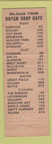Matchbook Cover - Dutch Shop Restaurant Havre MT