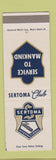 Matchbook Cover - Sertoma Club SAMPLE