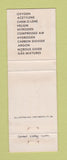 Matchbook Cover - National Welding Gases Equipment Fort Worth Euless Cleburne TX