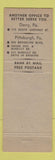 Matchbook Cover - Brookline Savings and Loan Pittsburgh Derry PA