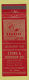 Matchbook Cover - Lyons & Johnson Real Estate Insurance