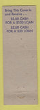 Matchbook Cover - First Finance Company Denver Colorado