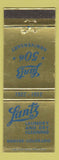 Matchbook Cover - Lantz Laundry Dry Cleaning Denver Colorado 1952