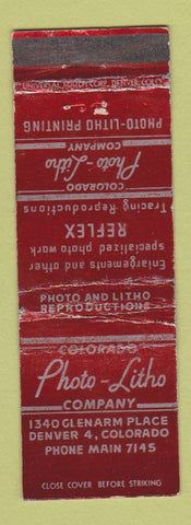 Matchbook Cover - Photo Litho Denver Colorado WEAR