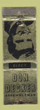 Matchbook Cover - Don Decker Assemblyman Election CA? WEAR
