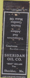 Matchbook Cover - Sheridan Oil Co Sheridan MO WEAR