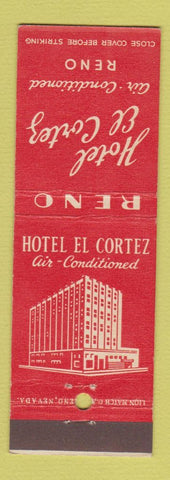 Matchbook Cover - Hotel El Cortez Reno NV casino