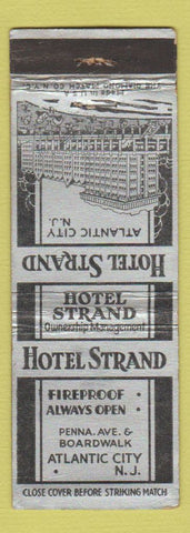 Matchbook Cover - Hotel Strand Atlantic City NJ WEAR
