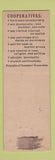 Matchbook Cover - Consumers Cooperative FEDERAL LONG WEAR