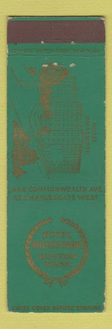 Matchbook Cover - Hotel Braemore Boston MA FEDERAL LONG