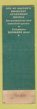Matchbook Cover - Hotel Braemore Boston MA FEDERAL LONG