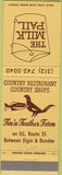 Matchbook Cover - The Milk Pail Elgin Dundee IL