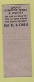 Matchbook Cover - Hill Top Liquor pinup New York City BOBTAIL