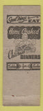 Matchbook Cover - Cozy Kitchen Louisville KY pinup BOBTAIL