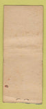 Matchbook Cover - Fred Cooper Texaco oil gas Maple Heights OH BOBTAIL
