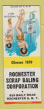 Matchbook Cover - Rochester Scrap Baling Corp Rochester NY pinup WEAR BOBTAIL