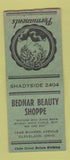 Matchbook Cover - Bednar Beauty Shoppe Cleveland OH girlie BOBTAIL