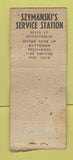 Matchbook Cover - Szymanski's Standard oil gas WEAR BOBTAIL
