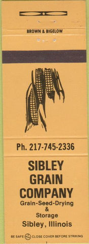 Matchbook Cover - Sibley Grain Co Sibley IL