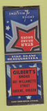 Matchbook Cover - Star Shoes Gilbert's Eugene OR BOBTAIL