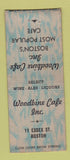 Matchbook Cover - Woodbine Cafe Boston MA BOBTAIL