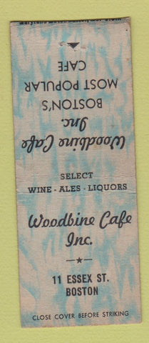 Matchbook Cover - Woodbine Cafe Boston MA BOBTAIL