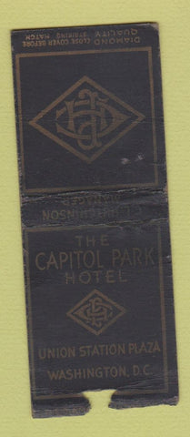 Matchbook Cover - Capital Park Hotel Washington DC DQ WEAR BOBTAIL