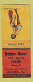 Matchbook Cover - Robins Roost pinup BOBTAIL