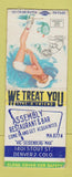 Matchbook Cover - Assembly Restaurant Bar Denver Colorado pinup BOBTAIL